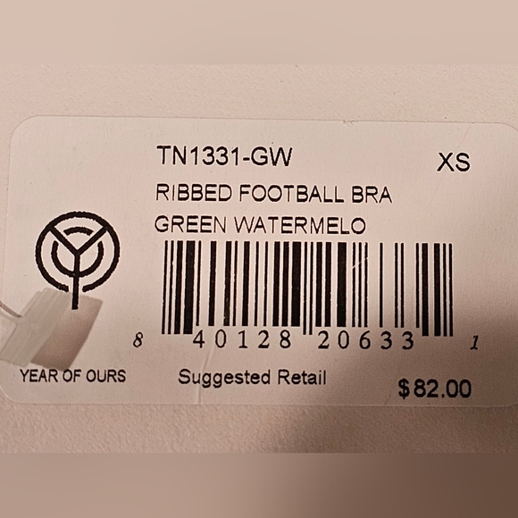 Year Of Ours Ribbed Football Leggings W/ Matching  Ribbed Football Bra In Green  - Picture 13 of 14